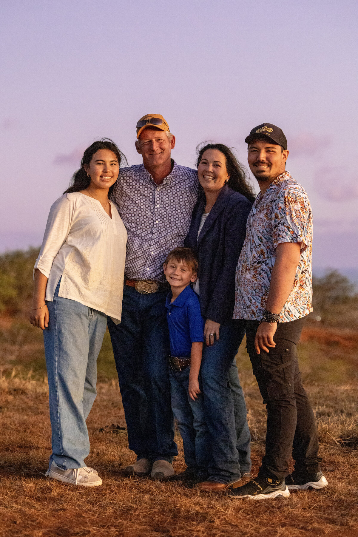 The Griffith ʻohana on the ranch